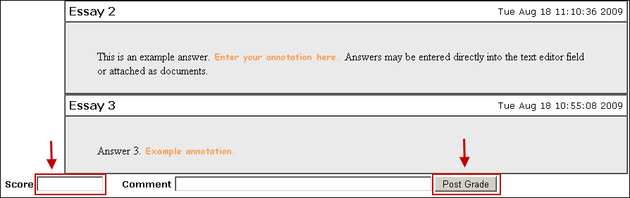 Enter Grades
