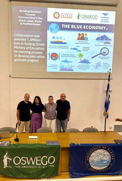 Principal investigators for the blue economy initiative meet in Greece in September 2025.