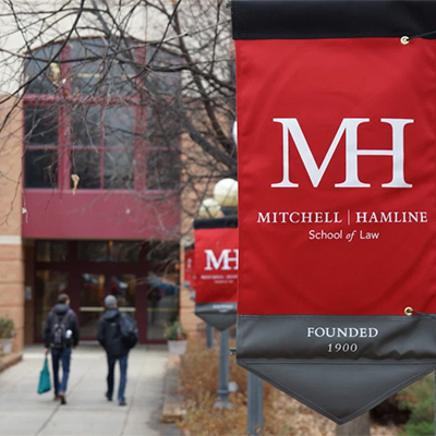The campus of Mitchell Hamline School of Law.