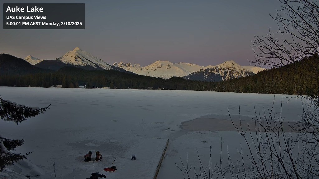 Frozen Auke Lake
