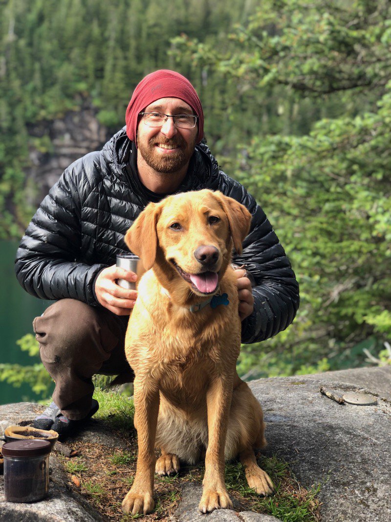 Justin Fantasia and Lolo the dog