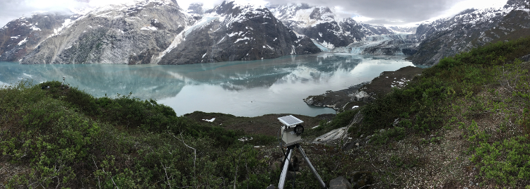 time-lapse camera at Johns Hopkins Inlet