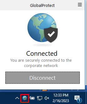 Disconnect from the VPN